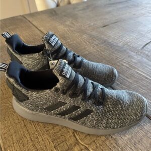 Adidas Men's Black and Gray Sneakers
